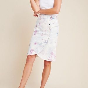 Anthropologie Kimmie Tie-Dye Tulip Midi Skirt